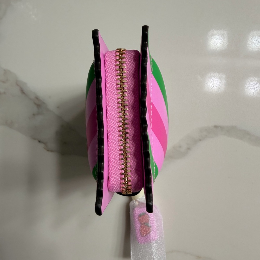 Kate Spade Pink and Green Striped Wallet - Picture 8 of 10